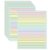 90 Sheets Ruled Writing Paper 8.5x11In Multi-Color Handwriting Paper Double-Sided Skip-A-Line Ruled Writing Practice Paper with 0.5″ for Educational Kindergarten Primary Kid Toddler Child