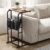 OLLDIDE C-Shaped End Table with Storage Bag