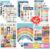 Hadley Designs 16 Educational Posters for Classroom Decor – Boho Educational Posters for Toddlers 1-3, Toddler Learning Posters for Kids Ages 3-5, Kindergarten & Preschool Classroom Must Haves