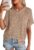 PRETTYGARDEN Womens Short Sleeve Sweaters