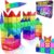 Magnetic Tiles Building Blocks Toy – STEM Educational Magnetic Blocks for Kids, Creativity Preschool Learning Sensory Montessori Toddler Magnetic Toys for Boys & Girls 3+ Years Old – 47PC