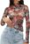 MEROKEETY Womens Mesh Tops