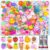 LOTWOW 100Pcs Cute Styles Resin Charms Kit