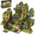 GobiDex Magnetic Tiles Army Toys, Military Magnetic Building Blocks for Kids 3-5 4-8 Girls Boys Toys Age 4-6 6-8, STEM Sensory Army Men Toddler Birthday Gifts for 3+ Year Old Kids Toy