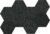 Vienrose Hexagon Felt Bulletin Board Self Adhesive Pin Board Wall Decoration Tiles with 35 Push Pins for Office Home and School, Black 8 Pack