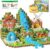 Payleeg Magnetic Blocks Building Toys for Kids Ages 4-8 5-7 8-12 Year Old, Magnetic Cubes Tiles Montessori Sensory Travel Toddler Boys Girls Toys Games Christmas Birthday Gifts