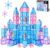 GobiDex 100PCS Magnetic Tiles Princess Castle Building Set with 4 Dolls