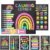 Hadley Designs 8 Calming Corner Posters for Classroom Must Haves -Calm Down Corner Supplies with Emotion Chart,School Counselor Mental Health Poster,Feelings Chart For Kids, Chalkboard Classroom Decor