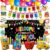 Joy Bang Back to School Decorations, Back to School Banner with Hanging Swirls Apple School Bus Pencil Balloons Welcome Back to School Photo Backdrop First Day of School Decorations Classroom Decor