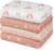 GLLQUEN BABY Muslin Swaddle Blankets 4Pk Receiving Blanket Large 35″ x 40″ | Soft Cotton Baby Blankets for Girls Boys Breathable Nursery Swaddles for Newborns, Baby Essentials Shower Gift, Sun