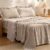 Bedsure 4-Piece Gingham Farmhouse Sheet Set