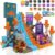 LionFuny150PCS Magnetic Blocks, Magnetic Building Blocks, Magnet Blocks for Kids Age 3-5 4-8 8-12, STEM Sensory Educational Magnet Stacking Toys Boys Girls Gifts