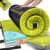 GAIALOOP 3 Inch Memory Foam Camping Mattress, Dual Layer Thick Sleeping Camp Pad for Car Tent Cot, Roll-Up Portable Glamping Floor Bed for Guests Sleepover