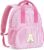 YOOLIFE Personalized Initial Pink Backpack