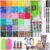 Wuollgess 40000 Pcs 3mm Resin Jelly Rhinestones Bedazzling Kit, 30 Colors Flatback Rhinestones with 3 Pcs 10ml B7000 Jewelry Glue for DIY Crafts, Tumblers, Nail Art, Diamond Art, and Shoe Decor