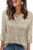 SAMPEEL V Neck 3/4 Length Sleeve Shirt