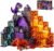 GobiDex Magnetic Tiles Lava & Cave Dinosaur Toys for Kids 3-5 5-7 | Dinosaur Magnetic Building Blocks for Girls Boys Toy Age 4-6 6-8, Educational STEM Toys for 3 4 5 Year Old Boy Birthday Gift