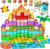 VigorFun Magnetic Tiles Building Toys Set for Kids Ages 3-5 4-8, STEM Construction Kit with 8 Magnetic Blocks, Educational Sensory Magnetic Toys Gifts for Toddler Boys Girls Learning Classroom