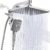 12″ XXL Rainfall Shower Head with Handheld Combo