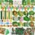 BenLouis 120Pcs Jungle Safari Party Favors Zoo Animals Sticker Stampers Slap Bracelets School Stationery Set Bulk Classroom Prizes for Kids Wild One Party Baby Shower Goodie Bags Fillers