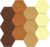 Vienrose Hexagon Felt Bulletin Board Self Adhesive Pin Board Wall Decoration Tiles with 35 Push Pins for Office Home and School, Yellow Series 12 Pack