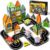 GobiDex 60PCS Mini Magnetic Tiles City Road Set with 4 Cars | Travel Magnetic Blocks Building Toys for Boys & Girls Ages 3+, Montessori Educational Birthday Gifts