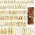 FAXHION 42 Pairs Gold Hoop Earrings Set