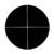937 Negative Optical Glass Microscope Slide Dark Field Bright line Cross Chrome Microscope Reticle Eyepiece Reticle
