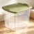 95 Quart Extra-Large Clear Plastic Storage Bin with Green Handles