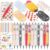 96 Pcs Back to School Gifts for Students Jumbo Acrylic Paper Clips Pens