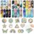 96 Pcs Sensory Stickers with 2 Textured Surfaces – Adhesive Fidget Strips for Anxiety Relief & ADHD Support, Includes Storage Box – for Office & Desk Use by Adults (Personality)