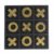 9.8″ Black Wooden Tic Tac Toe Game Set with Gold Iron Pieces, Modern Decor