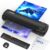 9 Inch Laminator Machine with Hot & Cold Modes, Portable Thermal Laminator A4 with ABS Jam Release, 30 Laminating Sheets, Paper Trimmer & Corner Rounder for Home Office School, Black