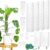 9 Inch Stackable D Shaped Moss Pole Watering Dripper – 4 Pcs Plastic Moss Poles for Climbing Plants, Self Watering Moss Pole Monstera Plant Support, Indoor Plant Poles for Potted Plants