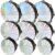 9 Pack Silver Tambourine Set 6 8 10 Inch Double Row Jingle Bell Tambourine Instrument Handheld Percussion Musical Instrument for Adults Church Worship Dance Wedding Party Classroom
