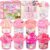 9 Pack Slimes, Pink Slime Kit for Girls Ages 8-12, Butter Cloud Clear Slime Set with Charms, Toys for Kids, Party Favors Goodie Bag Easter Basket Stuffers, Birthday Gifts for 4-10 Year Old Girls Boys