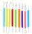 9 Pcs Air Dry Clay Sculpting Tools, Plastic Clay Shaping Tools Double-Head Polymer Modeling Pottery Tool for Pottery Cake Decoration Modeling Shaping, Ideal for Air-Clay Craft, Plastic Tool Kit