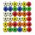 9PCS Colorful Football Foam Ball Toys, Party Game Gifts, Fun and Soft PU Pressure Relief Elastic Balls, Learning Sports Teaching, Home and Office Table Decoration Balls, with Random Colors