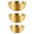 9 Pcs Gold Stainless Steel Mixing Bowls Set, 3 Sizes, Deep Salad Bowl for Nesting Storage, Baking, Prepping, Serving, Space Saving Kitchen Bowls with Deepened Design for Mixing and Tossing