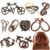 9 PCS Metal Brain Teaser Puzzles Disentanglement Puzzles Lock Puzzle Games Set Gift for Adults Teenagers Kids