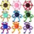9PCS Transformable Fidget Spinners, Sensory Fidget Deformable Chain DIY Robot Spinner Sensory for Boys, Fidget Toys for Party Favors Travel Toys