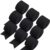 9 Rolls Black Crepe Paper Streamers 1.77″ x82 Ft Black Birthday Decorations