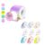 9 Rolls Colored D30 Label Tape, 1440 Pcs 12 x 40mm & M110 Thermal Labels 2 Inch Circle Holographic Sticker Printer Labels 1Roll Bundle