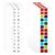 A-Z 26 Alphabet Tabs Self Adhesive White and Coloful Letters Tab Sticky Small Alphabetical A-Z Page Index Tab, 260 PCS Alphabet Tabs for Notebooks Filing Dictionary Files