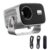 A10 Smart Android 13 Portable Mini Home Theater Projector with WiFi 6, 2+16, 200 Lumen, ABS, CE & FCC Certified, Remote, US Plug