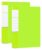 A4 40 Pocket Portfolio Display Folder Set Multicolor 2 pcs for School Office(Green)
