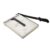 A4 Paper Cutter Professional Lever Cutter 47 cm Metal Cutter 32 x 25 x 3 cm Rotary Cutter Photo Cutter for School and Office White