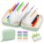 A8 Waterproof Pill Organizer Set, Travel Pill Organizer with 14 Color-Coded Reusable Pill Pouches, Waterproof Zipper Case, 14-Day Medicine Organizer for Travel, Compact Pill Pouch Binder (Green)