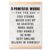 Aakmin 8 Powerful Words Poster Hanger Frame, Motivational Quotes Wall Art