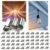 Aancite 50Pcs Stainless Steel Drop Ceiling Hooks, Ceiling Grid Hanging Clips for Classroom Office Home Wedding Decor, Also Outdoor Eave Hooks for Holiday String Lights